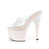 Pleaser - ADORE701HMG Mules à talons - Chaussures de pole dance - Blanc Product image